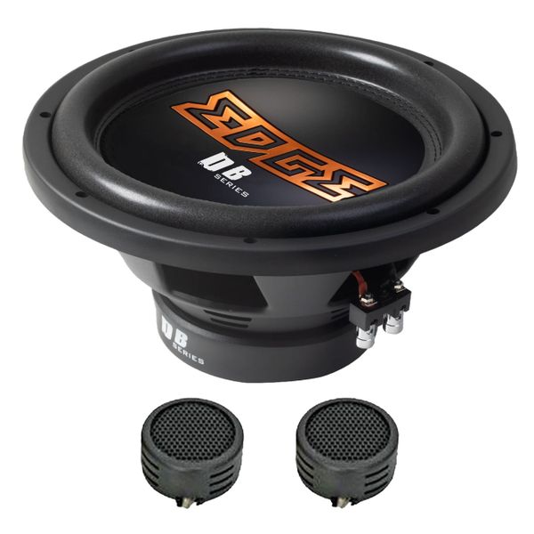 Edge DB Series EDB12D2-E3 12" 1200w Subwoofer &amp; Evo Tweeters