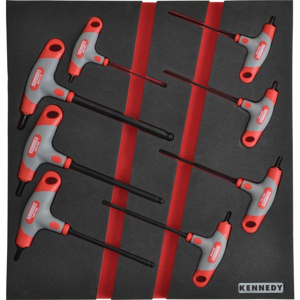 8PCS 2.0-10.0mm T-HANDLED HEXBALLDRIVER SET WITH FOAM M1832
