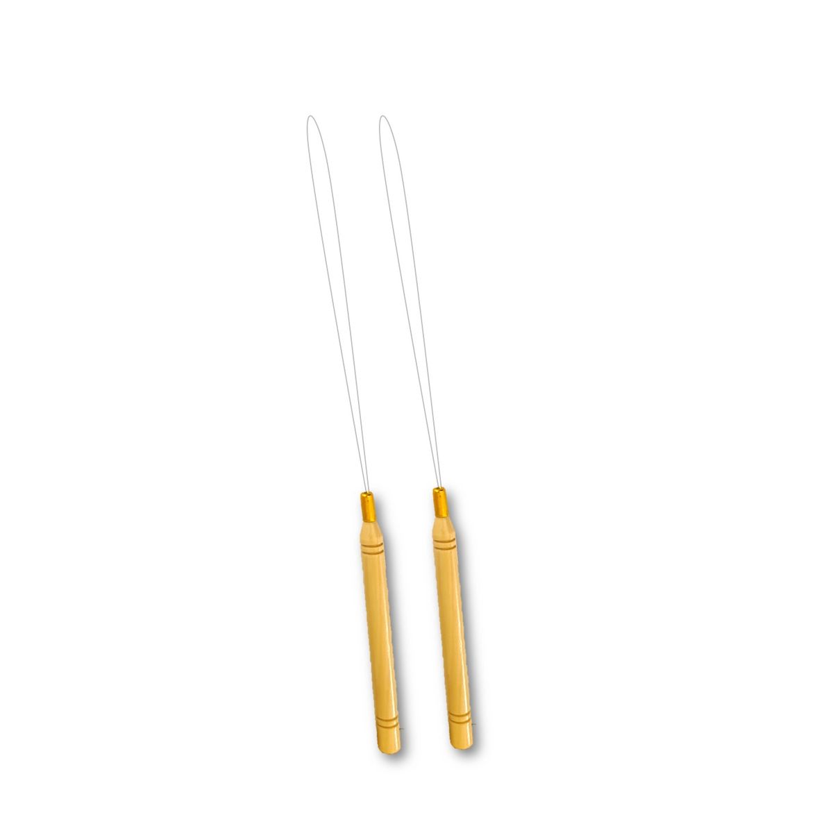 Hair Extension and Beads Pulling Loop Needle Crochet 2 Pack Wooden Set Buy Online in South