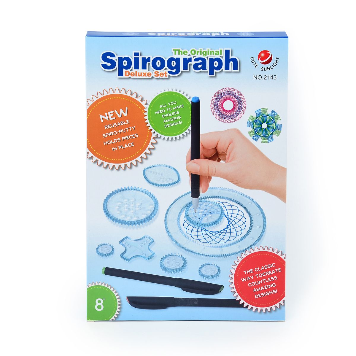 27pcs/set Original Spirograph Design Set, Spirograph Toys Draw Spiral  Designs Interlocking Gears & Wheels for Kids Art Craft