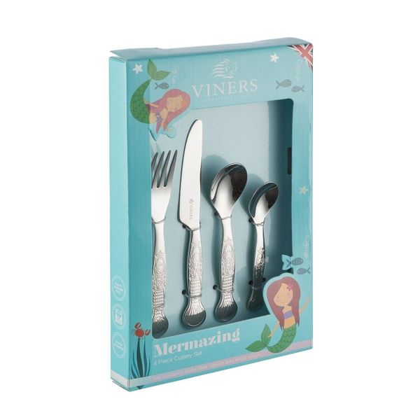 Viners Mermazing Kids Cutlery Set 4 Piece