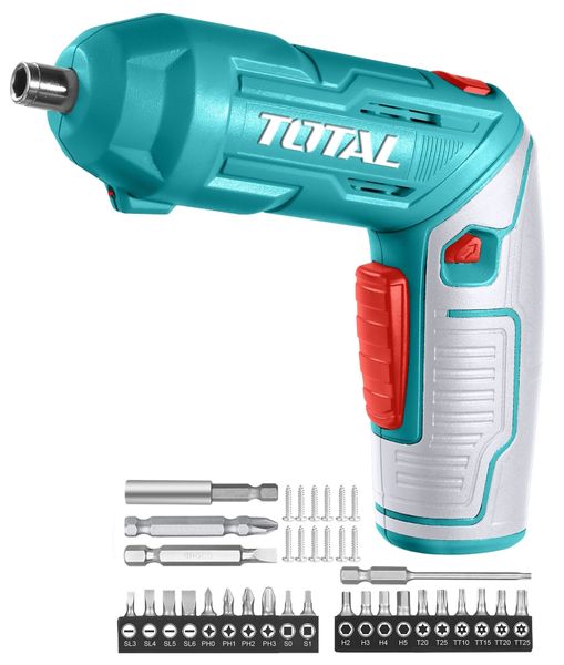 Total Tools 4V Lithium-Ion Cordless Screwdriver