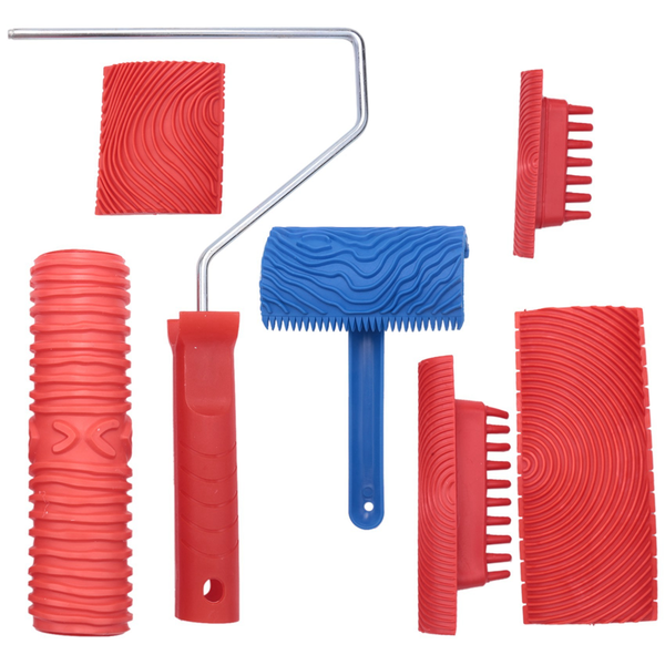Wood Grain Tool Set, 6Pcs 7 inch Graining Painting Tool Wood Texture Paint