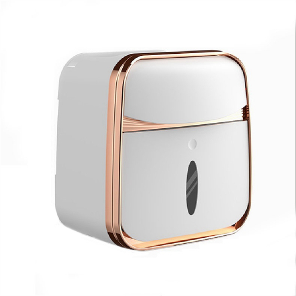 Toilet Tissue Box Wall-Mounted Waterproof Toilet Paper Box Punch-Free Pumpi