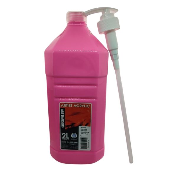 Art Ranger Artist Acrylic 2Lt with Pump - Peach Red