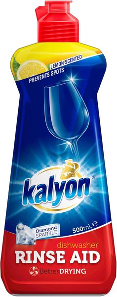 Kalyon 500ml Auto Dishwasher Rinse Aid, Lemon Scented