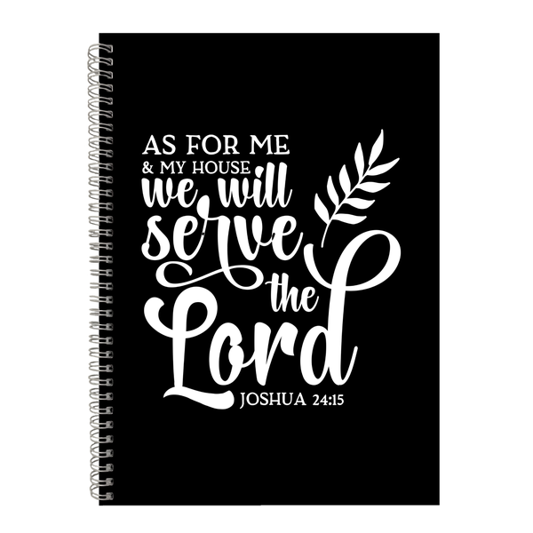We Serve the Lord Christian Theme Writing Book A4 Notepad Notebook Gift-402