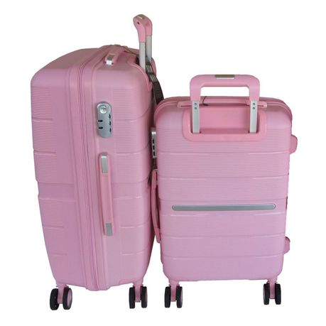 Unbreakable Travel Luggage 2 Piece Suitcases Spinner Pink Shop