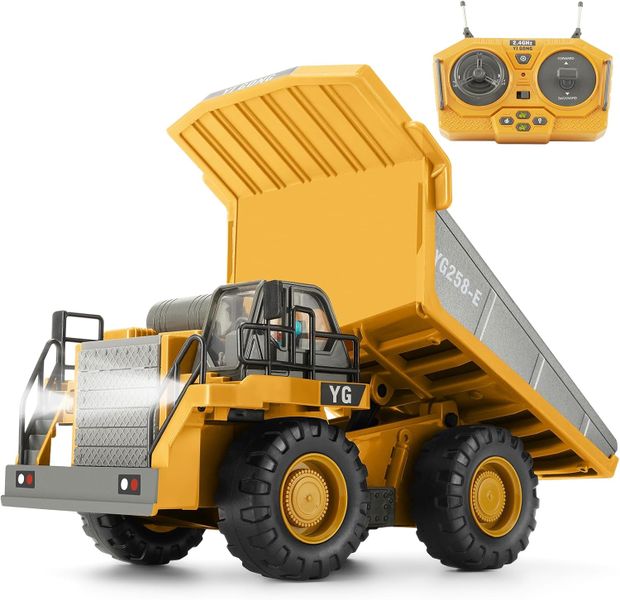 Remote Control Dump Truck Toys, 9 Channel RC Construction Toy Vehicles
