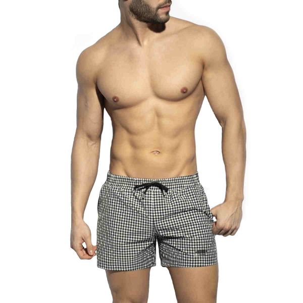 ES Collection Chess Swim Shorts - Blue