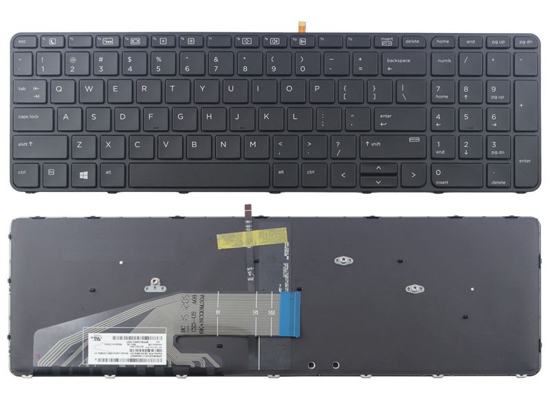 Brand new replacement keyboard with frame for HP ProBook 450 G3 455 G3 470