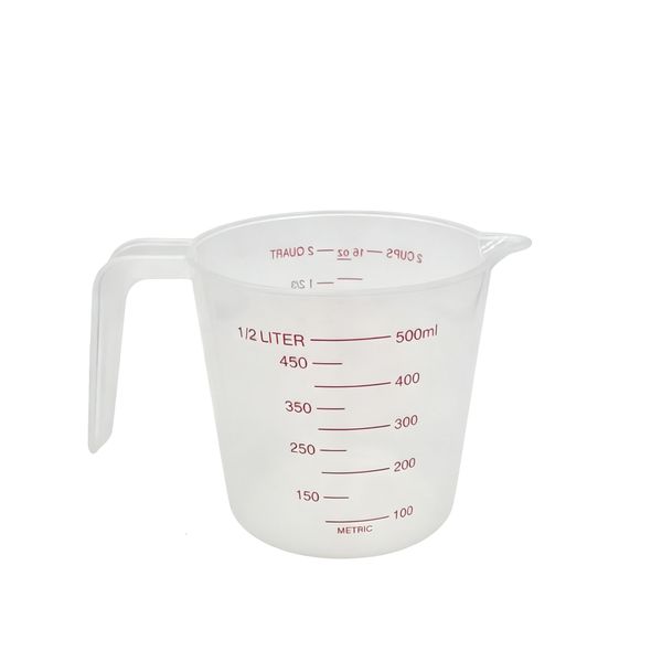 1 Measuring Cups, 500ml PP Heat Resistant Cup with Scale &amp; Handle