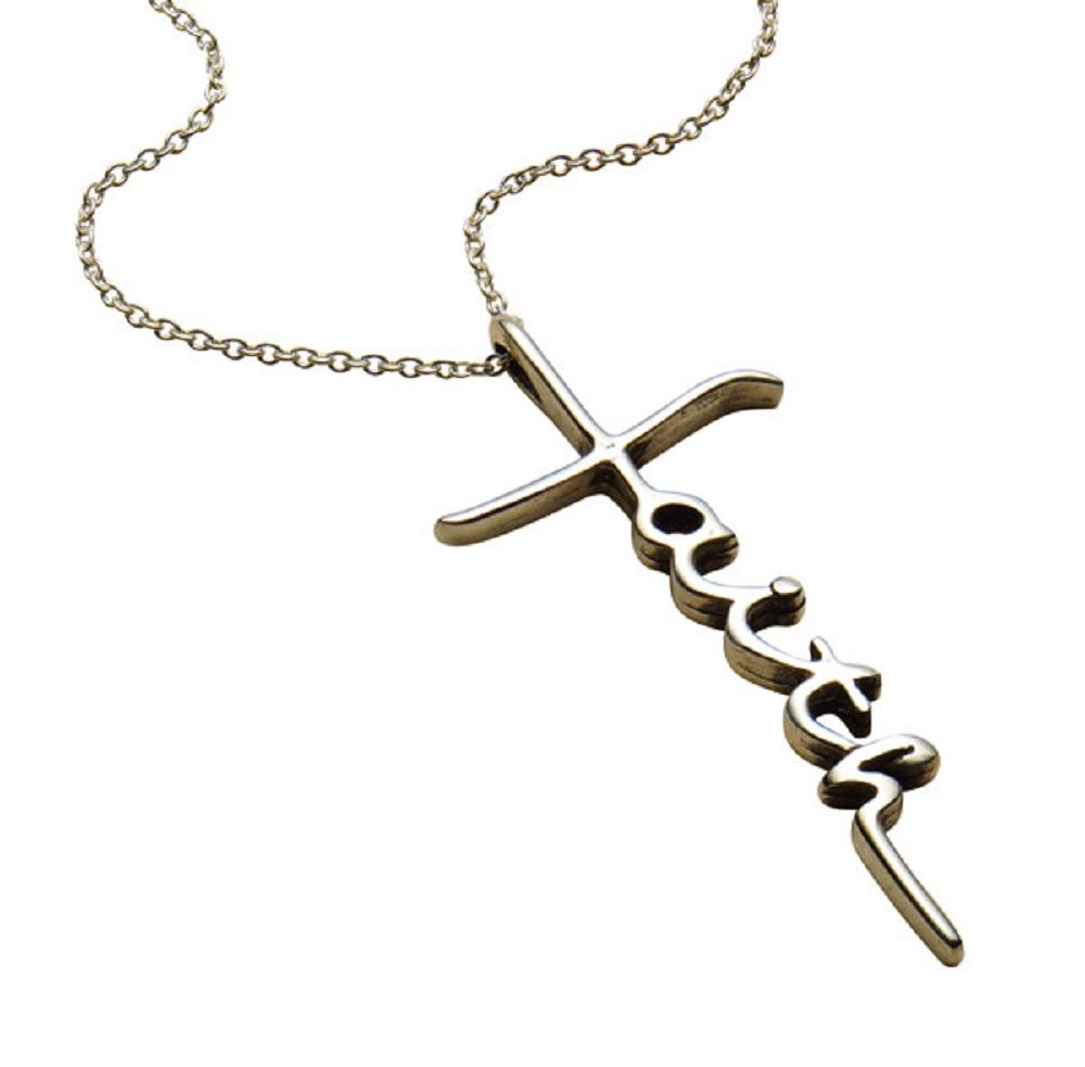 Solid Stainless Steel Faith Cross Pendant And Necklace Shop Today