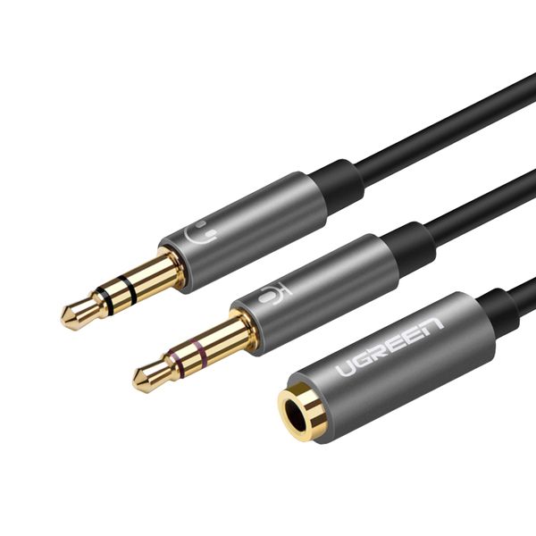UGreen AUX 3.5mm Audio Splitter Cable - Black/Grey
