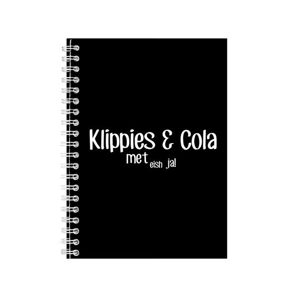 Klippies &amp; Cola Notebook Afrikaans Gift Idea Writing Book Notepad Pad 49