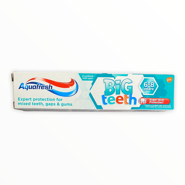 Aquafresh big teeth 6-8yrs - 2 x 50ml
