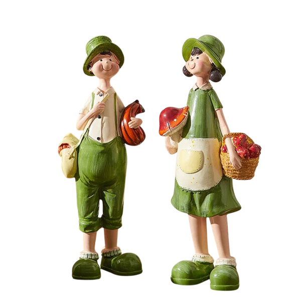 Country Couple Statue