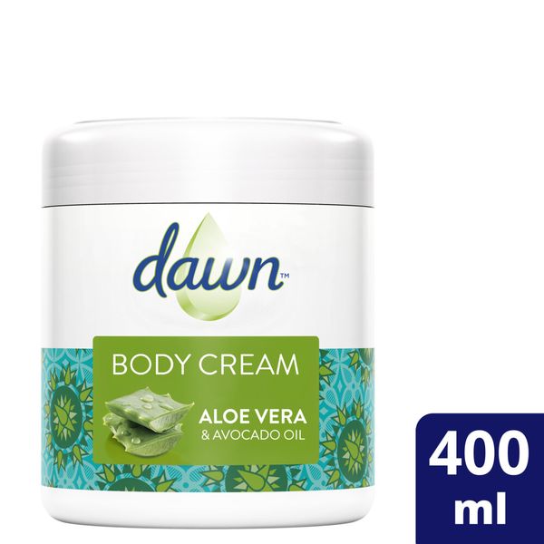 Dawn Aloe Vera and Avocado Oil Soothing Body Cream for Sensitive Skin 400ml