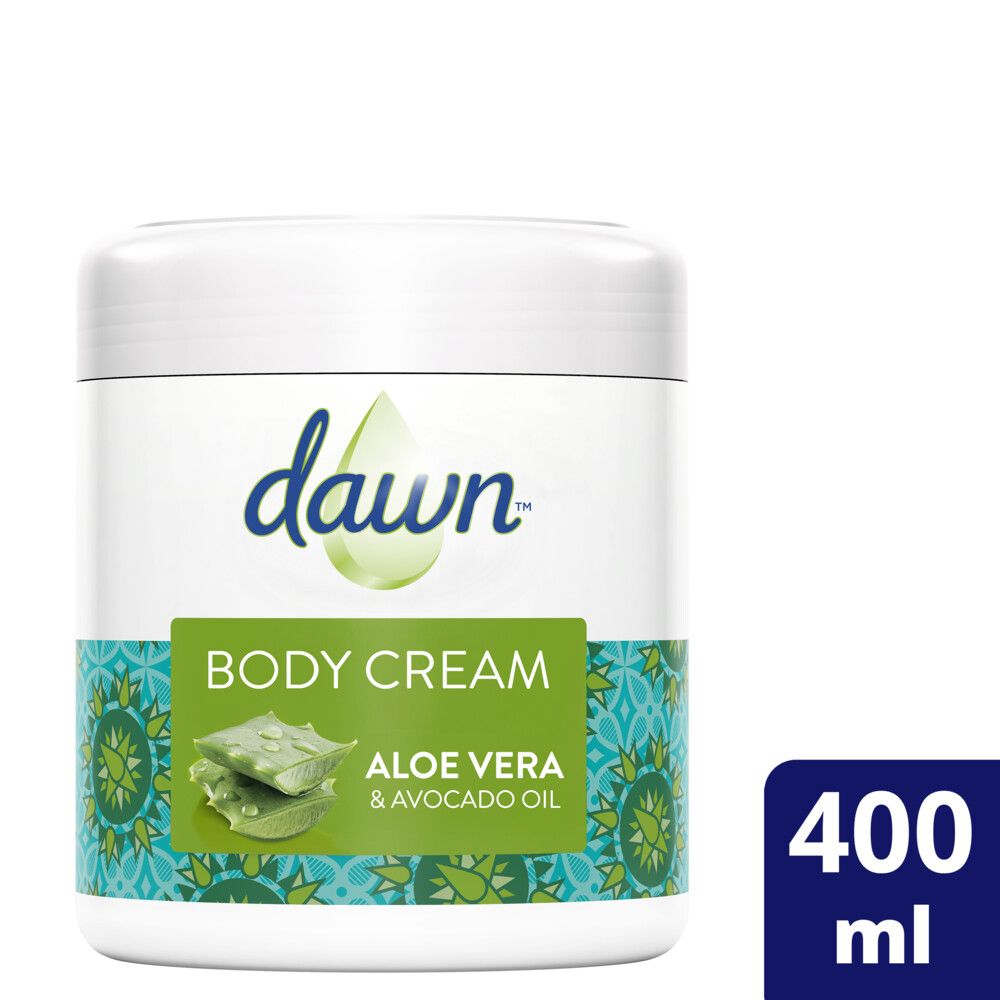 Dawn Aloe Vera And Avocado Oil Soothing Body Cream For Sensitive Skin ...