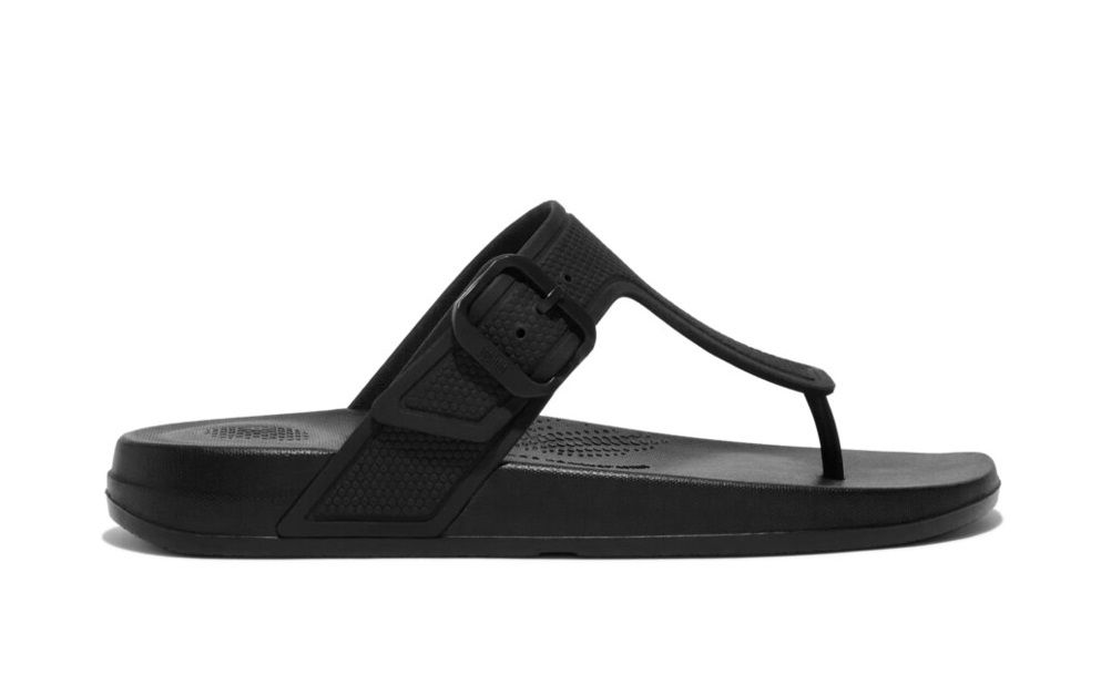 FitFlop iQushion Adjustable Buckle All Black | Shop Today. Get it ...