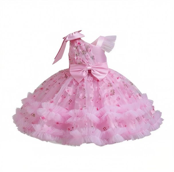 The Pink Petal Princess Ballgown Dress for Girls