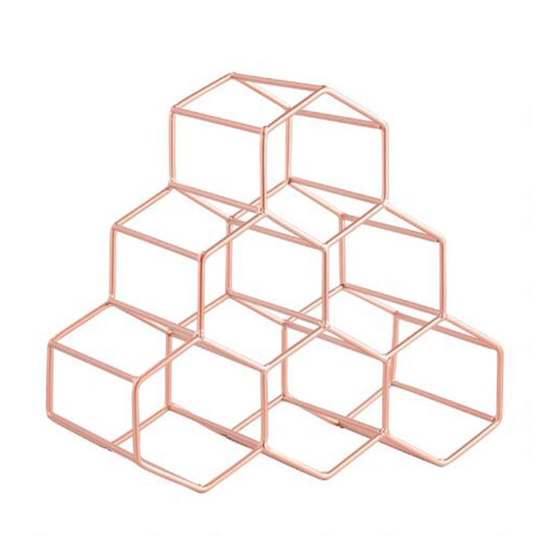 Rose Gold Wine Rack 6 Bottle Holder Freestanding Wine Rack Shop