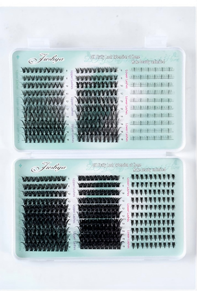Long-lasting fit for single tufts of false eyelashes