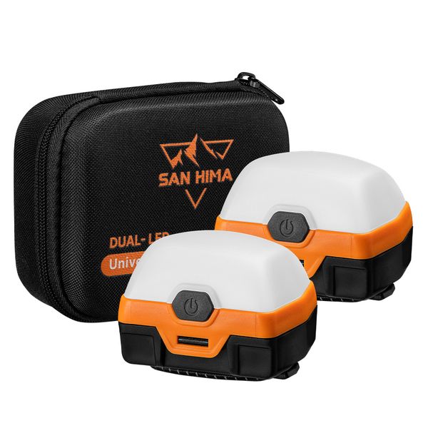 San Hima Dual Colour Magnetic LED Camping Lights (2 Piece)