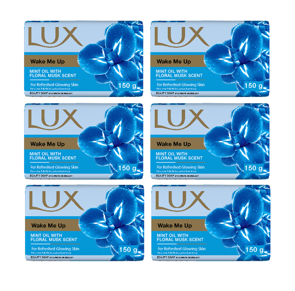 Lux Wake Me Up Soap Bar 150g x 6