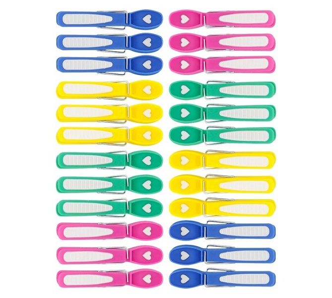 24 x Gr8 Save Soft Grip Pegs