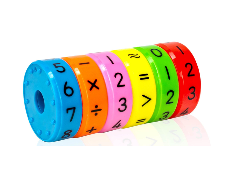 Magnetic Arithmetic Cylinder Learning Toys Math Number Games School Kids