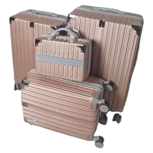 4-Piece Galaxy G1 Luggage Set - Rose Gold