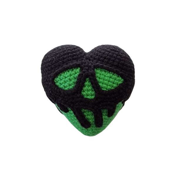 Poison Heart - Handmade Crochet Plush Black and Green