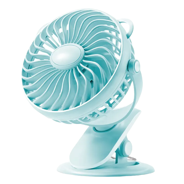 Yesplus 360 Degree Desk Clamp Small Fan USB Charger