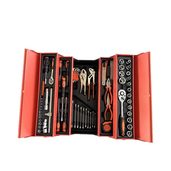 186 piece Tool Set With Metal Box. 1/4" &amp; 1/2