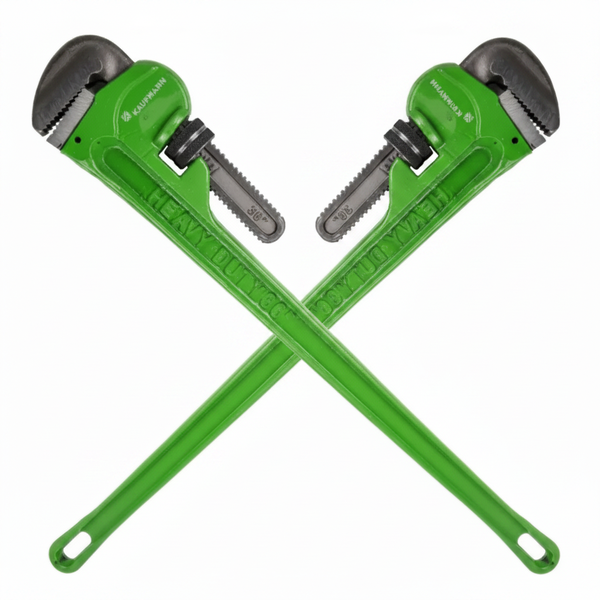 Kaufmann 900mm Heavy-Duty Adjustable Pipe Wrench - 2 Pack