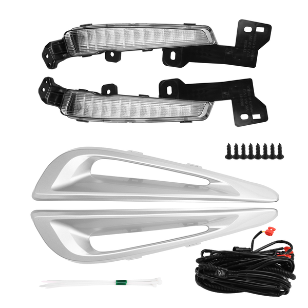 Led Drl Daytime Running Lights Fog Light Headlights Compatible with Toyota