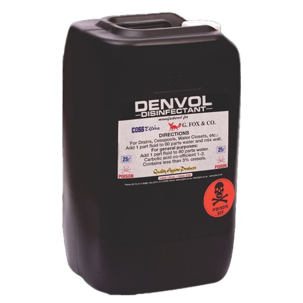 Denvol Black Drain Cleaner &amp; Dip - 25L