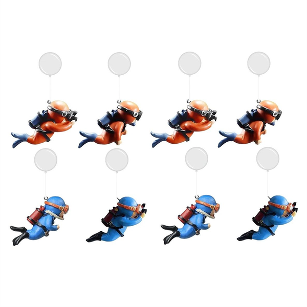 Fish Tank Decorations Accessories Floating Diver Aquarium Ornaments