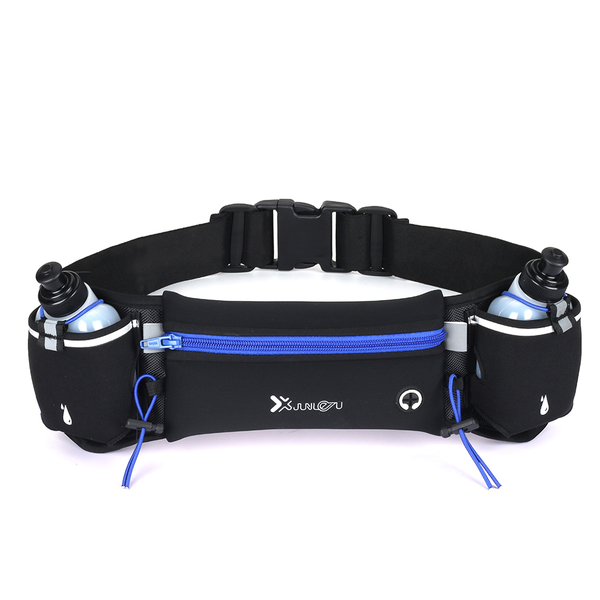 Upgraded Running Belt with 2 Water Bottles - Waist pack