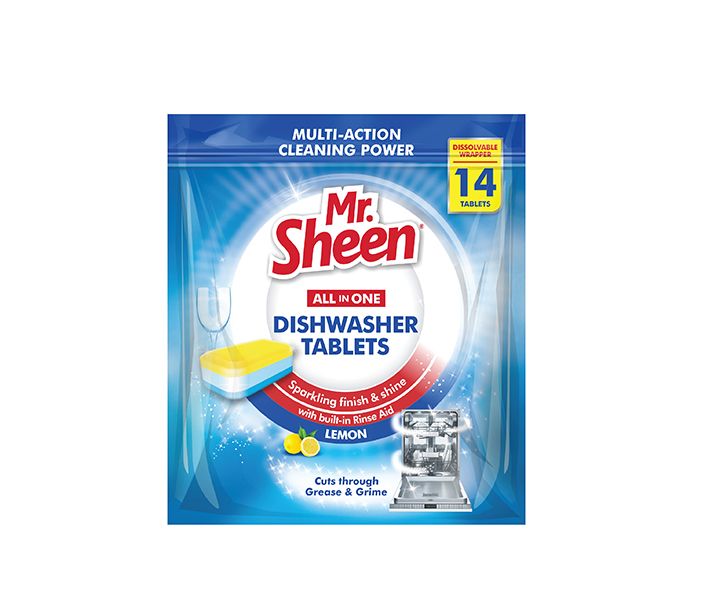 Mr Sheen All in One Dishwasher Tablets 14 Pack