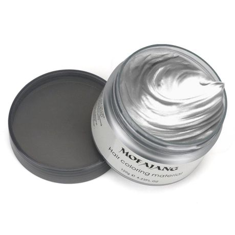 Hair Colour Wax - Granny Grey Temporary Hair Colouring Clay Pomade | Buy  Online in South Africa 