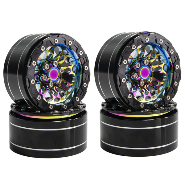 Metal Electroplating Colorful Wheel Hub for 1/8 1/10 Scx10 Trx4 90046