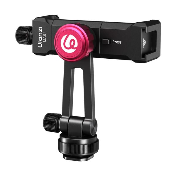 Ulanzi MA61 Quick Clip Phone Clamp with Cold Shoe &amp; 1/4" Mount