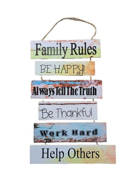 Family Rules - Home Decor Wall Art