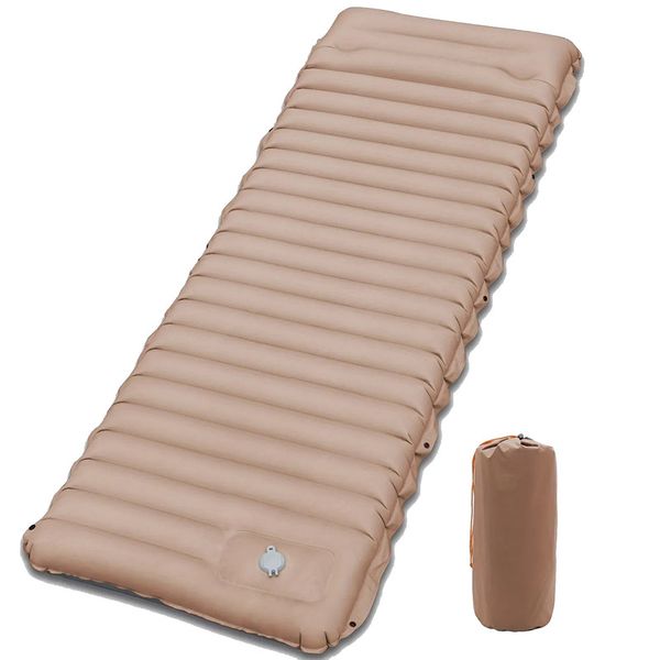 Camping Mat Camping Sleeping Pad Inflatable Sleeping Pads Portable W/Pillow