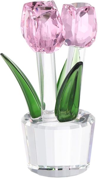 Tulip-Shaped Flower Glass Tabletop Ornaments