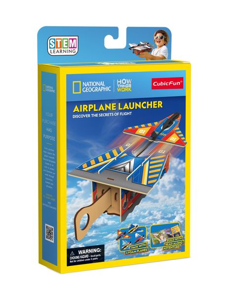 Cubic Fun National Geographic - Airplane Launcher DIY Science Kit