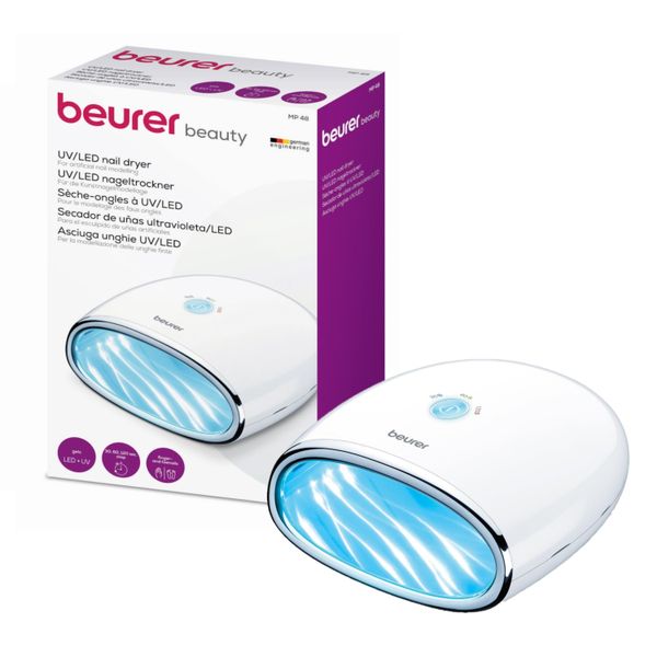 Beurer Germany UV &amp; LED Gel Nail Polish Dryer: Fast Curing, 3 Timers MP 48