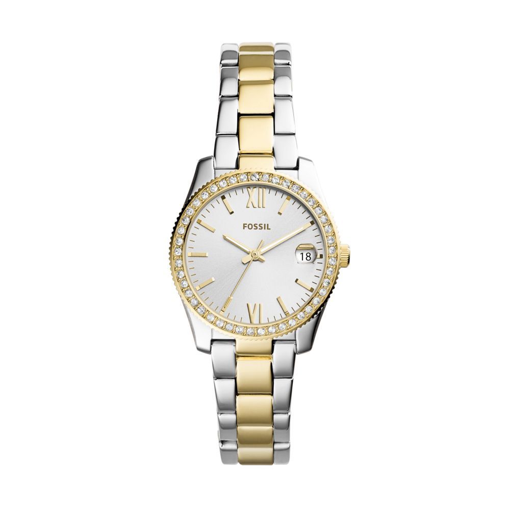 Fossil Womens Watches Scarlette Mini Womens Silver/Gold Watch-ES4319 | Buy  Online in South Africa 